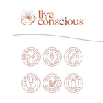 Side angle of Live Conscious LiverWell packaging detailing metabolic support benefits
