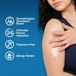 Lubriderm unscented body lotion for normal to dry skin care