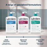 Lubriderm fragrance free body moisturizer bottle pump mechanism close up