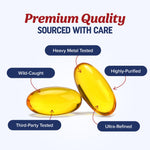 Molecularly distilled omega 3 softgels with vitamins A and D3 for immune health