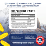 Authentic USA imported MAV Nutrition triple strength packaging showing third party tested certification logo