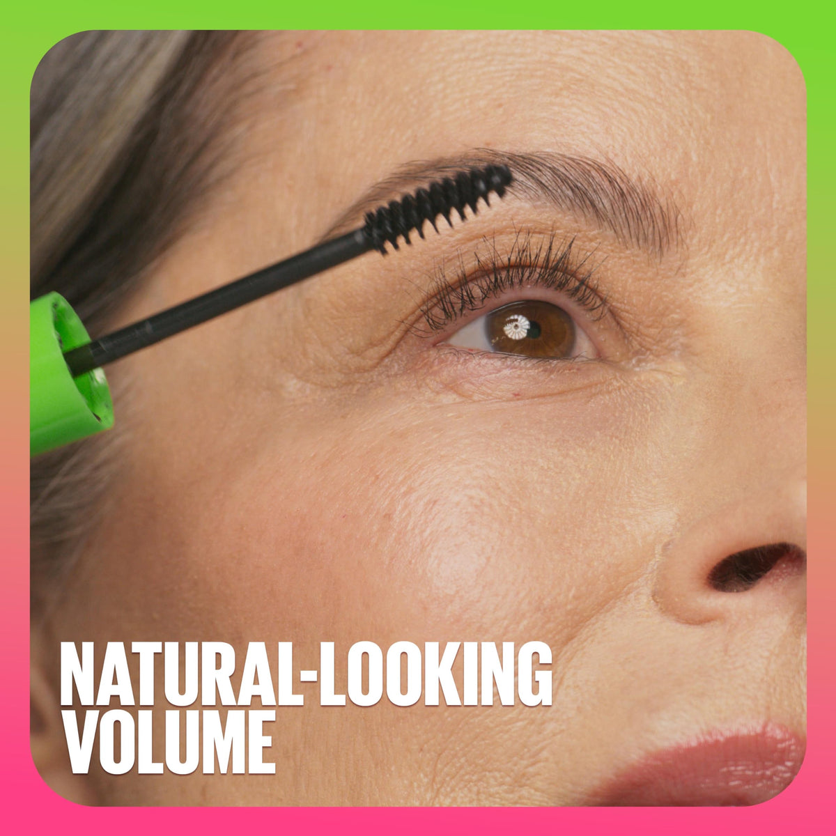 Maybelline Brownish Black mascara applicator brush