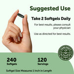 Micro Ingredients moringa softgels pouch showing 240 count size