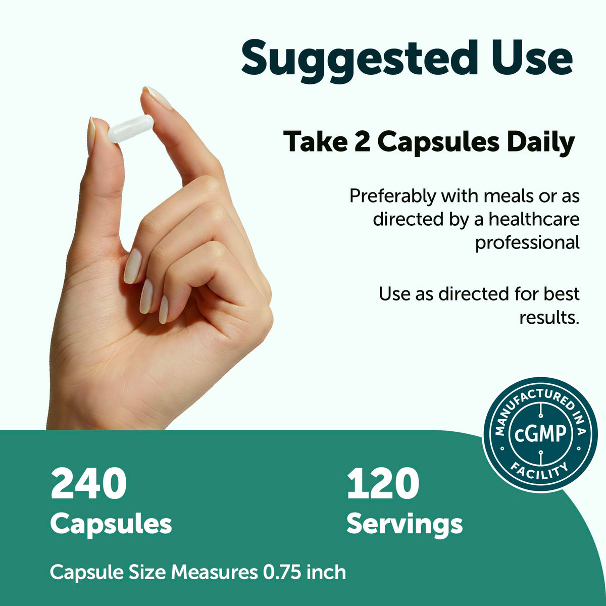 Micro Ingredients L-Tyrosine amino acid capsule serving size view