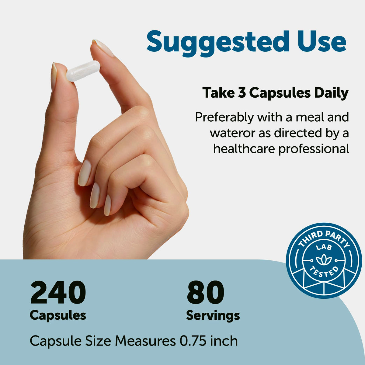 Micro Ingredients DHEA 240 capsules serving size information