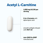 Micro Ingredients Acetyl L-Carnitine softgels packaging details