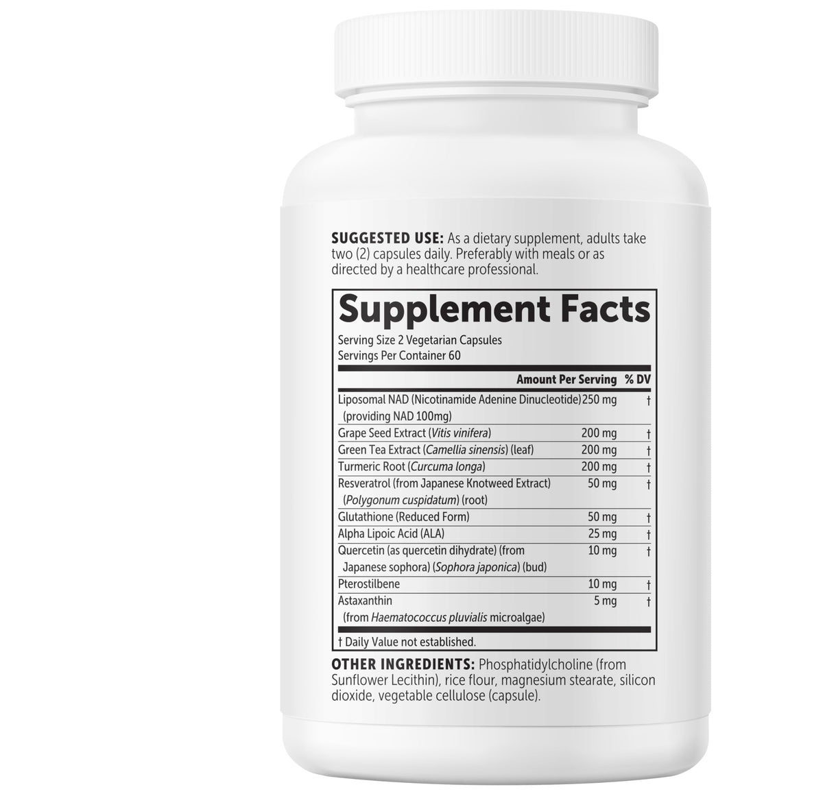 Micro Ingredients imported USA health supplement container top view
