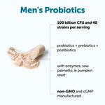 Micro Ingredients men probiotics supplement facts and ingredient panel label