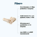 Micro Ingredients Fiber Plus supplement bottle back label ingredients