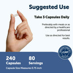 Micro Ingredients Fiber Plus 5 in 1 formula capsule close up view
