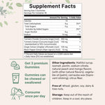 Micro Ingredients Turmeric Ginger Gummies supplement facts and nutritional label
