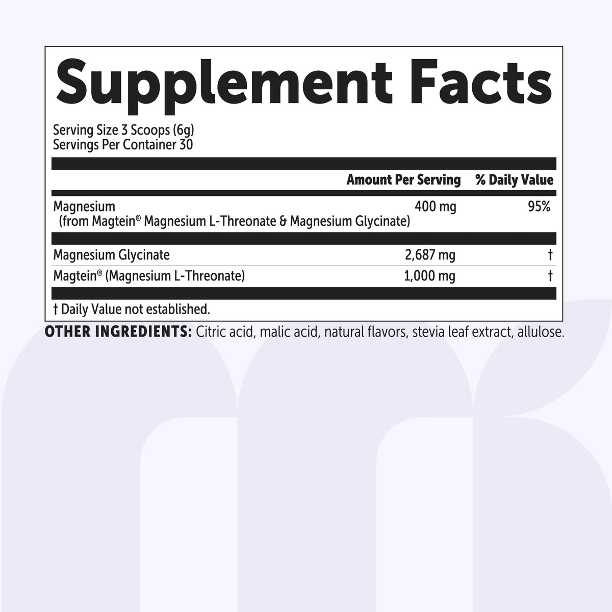 Micro Ingredients Mag Duo serving size preparation visual