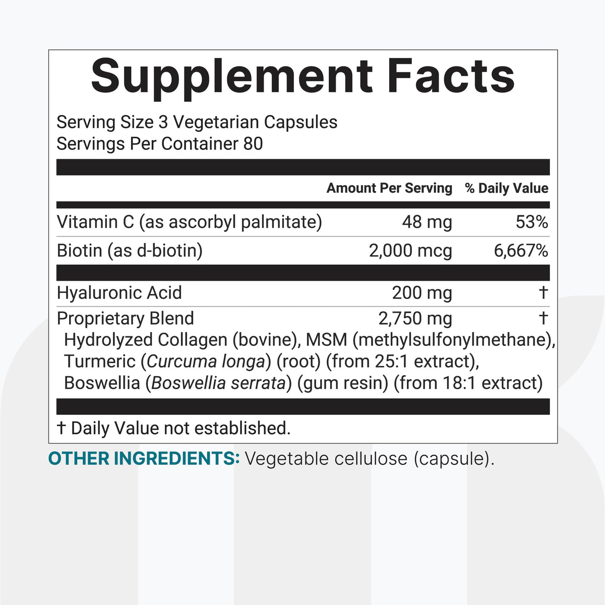Micro Ingredients bottle showing 3000mg serving potency details