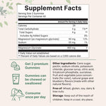 Atlantis Nutrition Magnesium Glycinate Gummies nutritional facts panel and ingredients