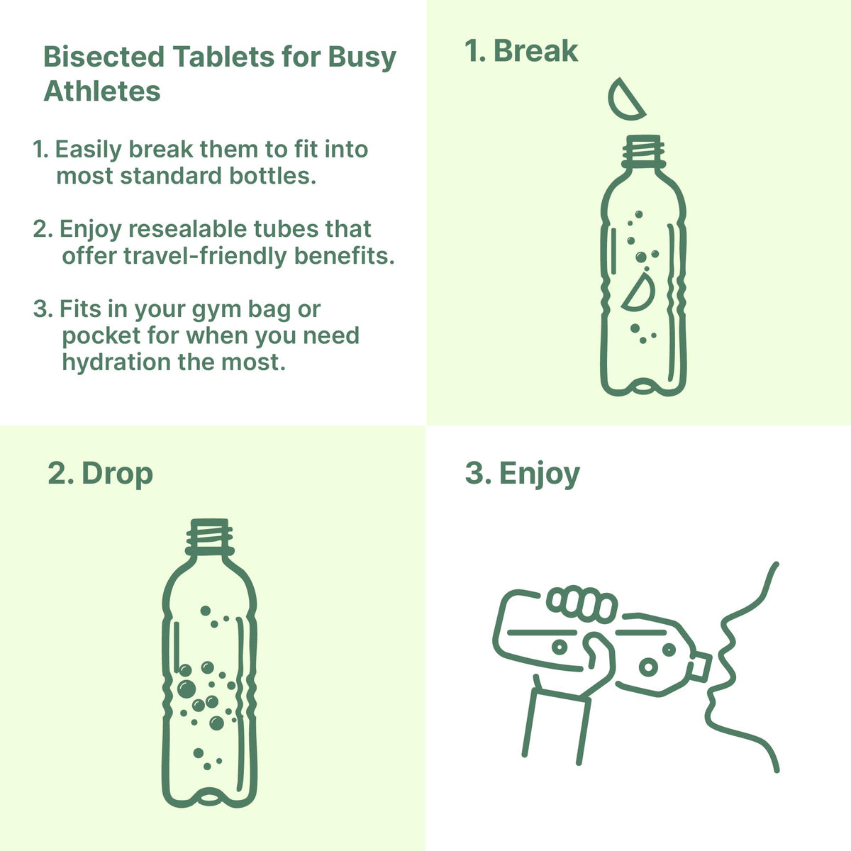 Micro Ingredients effervescent drink tablets dissolving in water