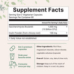 Micro Ingredients Saccharomyces Boulardii supplement facts nutrition label