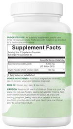 Micro Ingredients Saccharomyces Boulardii safety seal and cap packaging