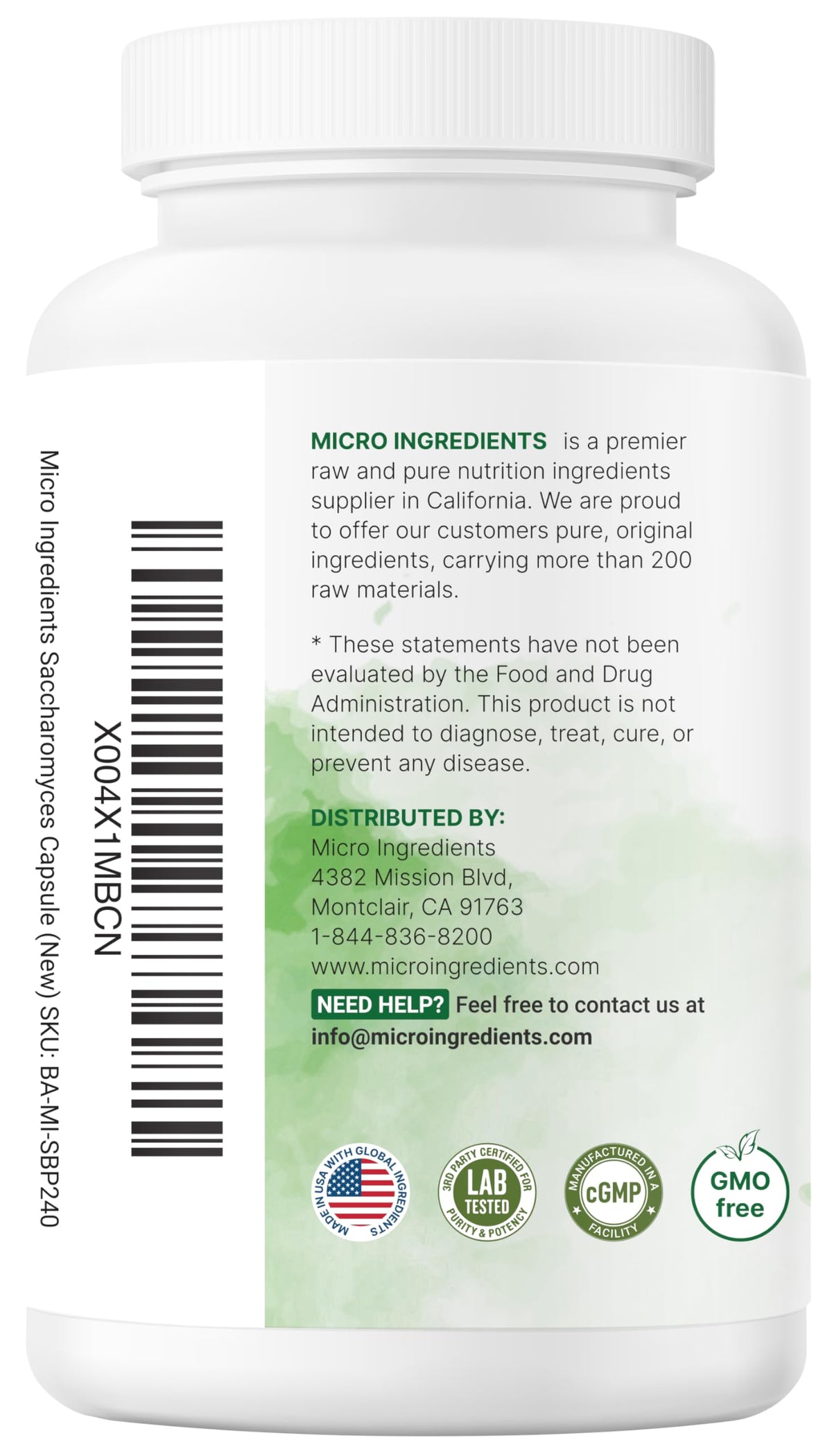 Micro Ingredients Saccharomyces Boulardii full container lifestyle arrangement
