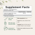 Micro Ingredients Tongkat Ali Supplement bag nutrition facts