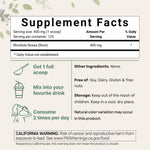 Micro Ingredients rhodiola powder nutritional label and ingredients