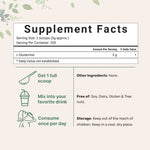 Micro Ingredients Pure L-Glutamine Powder scoop size and texture view