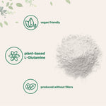 Micro Ingredients Pure L-Glutamine Powder mixed in water shaker cup