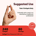 Micro Ingredients Testosterone Advanced softgels texture and size display
