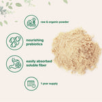 Micro Ingredients Organic Acacia Senegal Fiber Powder texture and scoop