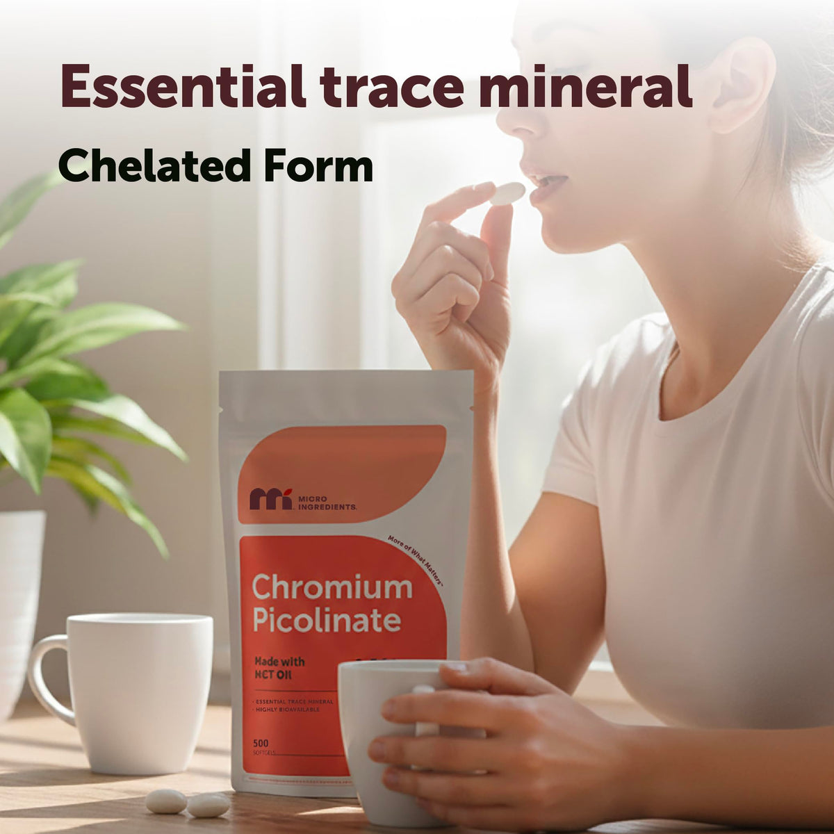 Micro Ingredients chromium picolinate supplement facts label details