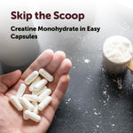 Micro Ingredients 500 count creatine capsules bulk packaging