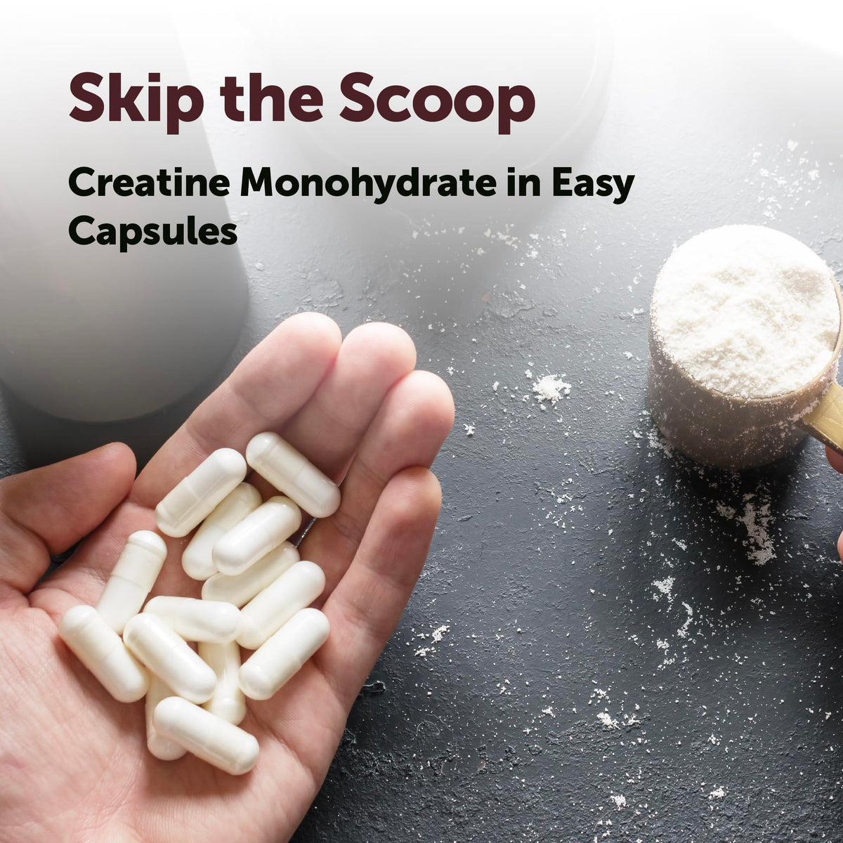 Micro Ingredients 500 count creatine capsules bulk packaging