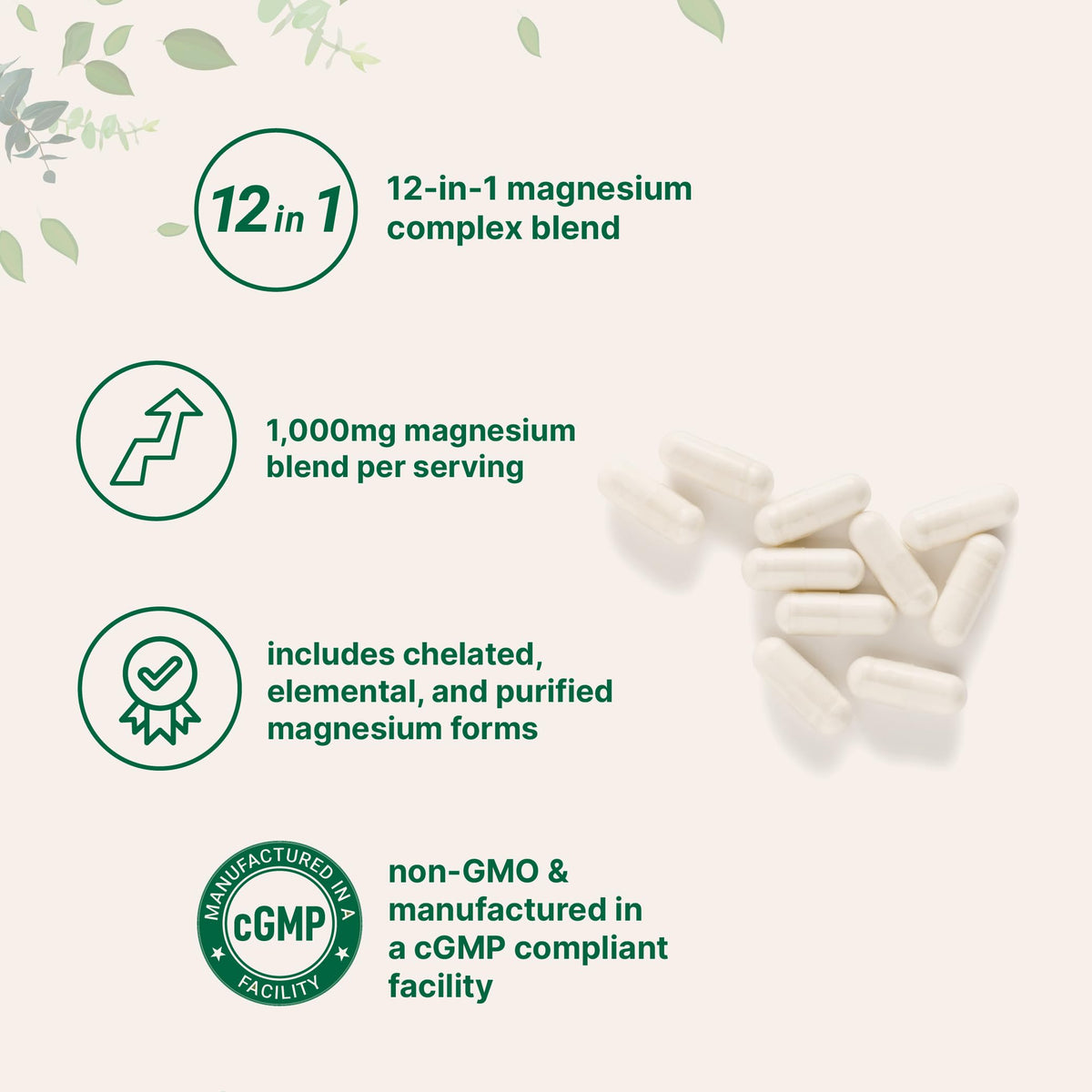 Micro Ingredients 240 vegetarian capsules bottle back view