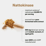 Micro Ingredients Nattokinase supplement facts and ingredient label