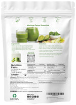 Micro Ingredients organic moringa powder nutritional label details