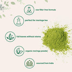 Micro Ingredients organic moringa leaf powder texture closeup