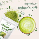 Micro Ingredients organic moringa powder 1 pound pouch size reference