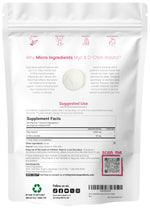 Micro Ingredients inositol powder 2 pound package back label