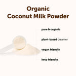 Micro Ingredients coconut milk powder texture in bowl with scoop