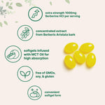 Micro Ingredients Berberine softgels capsule texture and shape