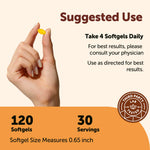 Micro Ingredients berberine 120 softgels pouch back side