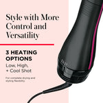 Authentic USA-imported Revlon hair styling brush showing the professional tangle-free swivel cord connection.