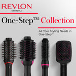 Full view of the Revlon One-Step hair straightener brush illustrating the professional salon-quality design.