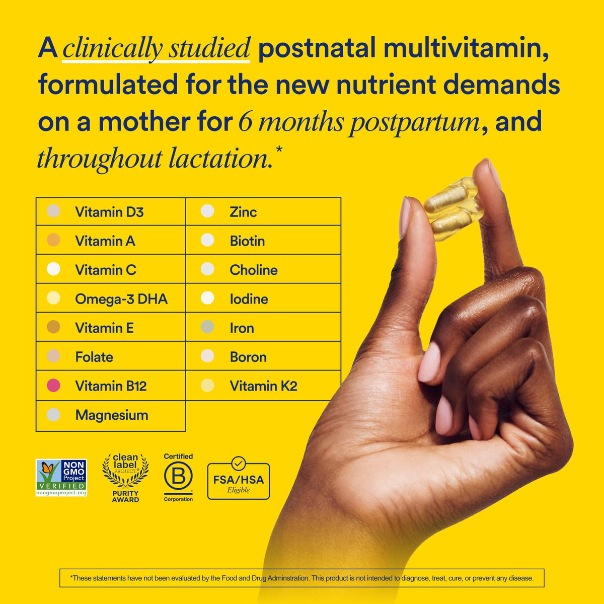 Ritual postnatal vitamin capsule showing smart capsule technology