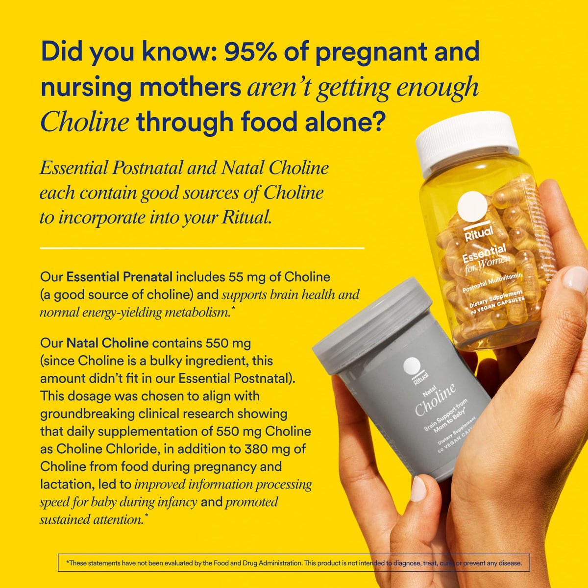 Close up of Ritual vegan postnatal capsules