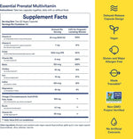 Side view of Ritual Prenatal supplement bottle showing ingredients