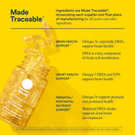 Ritual imported brain and heart support supplement packaging details