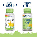 Solaray St Johns Wort 100 vegan capsules bottle packaging