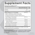 Sports Research Vegan Omega 3-6-7-9 bottle with softgels