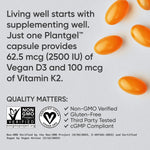 Sports Research D3 and K2 supplement bottle back side