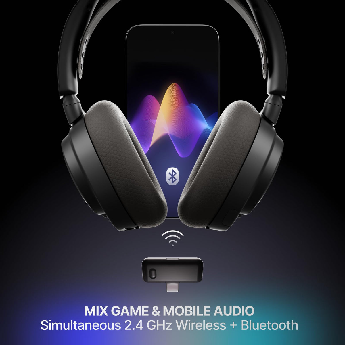 SteelSeries Arctis Nova 7 showing the padded memory foam ear cushions and flexible suspension headband.